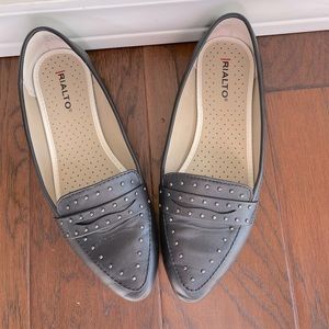 Rialto Studded black flats